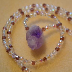 Amethyst and Bubble Necklace!